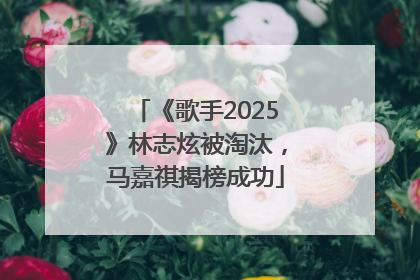 《歌手2025》林志炫被淘汰，马嘉祺揭榜成功