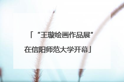 “王璇绘画作品展”在信阳师范大学开幕