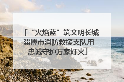 “火焰蓝”筑文明长城 淄博市消防救援支队用忠诚守护万家灯火
