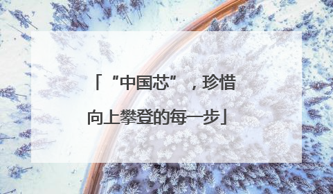 “中国芯”，珍惜向上攀登的每一步