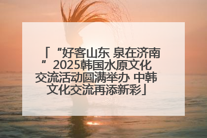 “好客山东 泉在济南”2025韩国水原文化交流活动圆满举办 中韩文化交流再添新彩