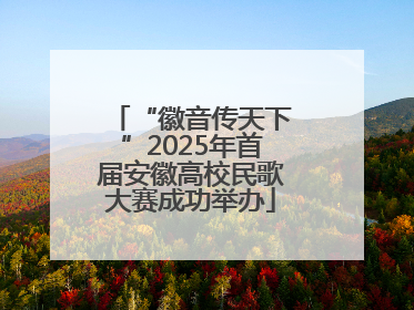 “徽音传天下”2025年首届安徽高校民歌大赛成功举办