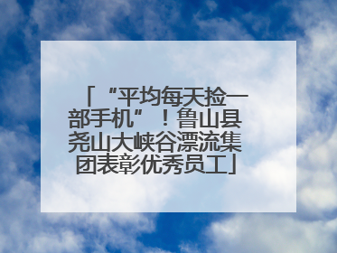“平均每天捡一部手机”！鲁山县尧山大峡谷漂流集团表彰优秀员工