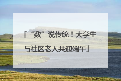“数”说传统！大学生与社区老人共迎端午