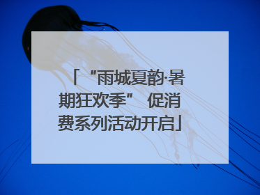 “雨城夏韵·暑期狂欢季” 促消费系列活动开启