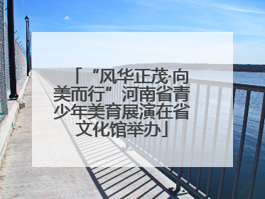 “风华正茂·向美而行”河南省青少年美育展演在省文化馆举办