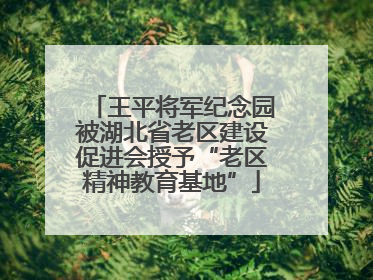 王平将军纪念园被湖北省老区建设促进会授予“老区精神教育基地”