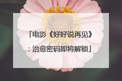 电影《好好说再见》：治愈密码即将解锁