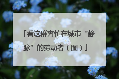 看这群奔忙在城市“静脉”的劳动者（图）