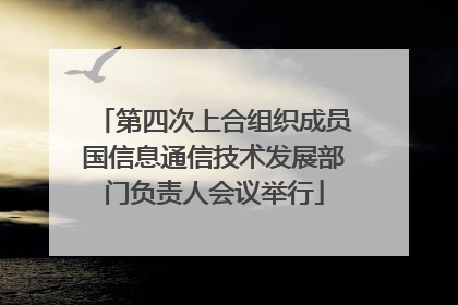 第四次上合组织成员国信息通信技术发展部门负责人会议举行