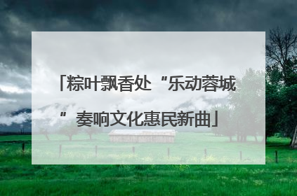 粽叶飘香处“乐动蓉城”奏响文化惠民新曲