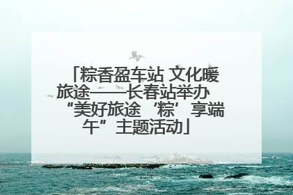 粽香盈车站 文化暖旅途——长春站举办 “美好旅途‘粽’享端午”主题活动