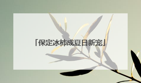 保定冰柿成夏日新宠