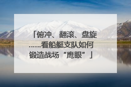 俯冲、翻滚、盘旋……看船艇支队如何锻造战场“鹰眼”