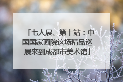 七人展、第十站：中国国家画院这场精品巡展来到成都市美术馆