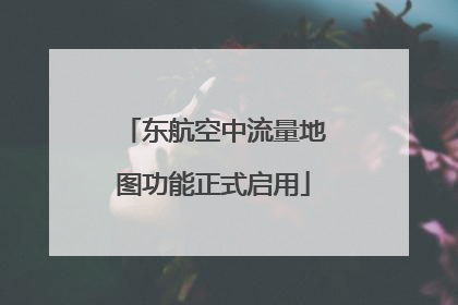 东航空中流量地图功能正式启用