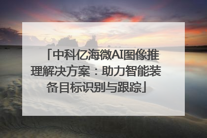 中科亿海微AI图像推理解决方案：助力智能装备目标识别与跟踪