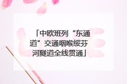 中欧班列“东通道”交通咽喉绥芬河隧道全线贯通