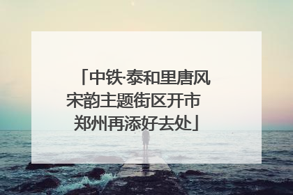 中铁·泰和里唐风宋韵主题街区开市 郑州再添好去处