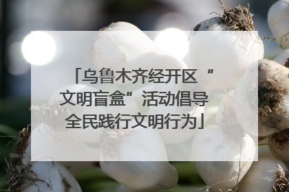 乌鲁木齐经开区“文明盲盒”活动倡导全民践行文明行为