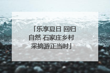 乐享夏日 回归自然 石家庄乡村采摘游正当时