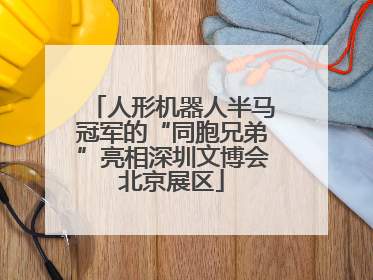 人形机器人半马冠军的“同胞兄弟”亮相深圳文博会北京展区