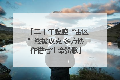 二十年腹腔“雷区”终被攻克 多方协作谱写生命赞歌