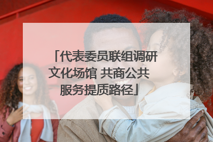 代表委员联组调研文化场馆 共商公共服务提质路径
