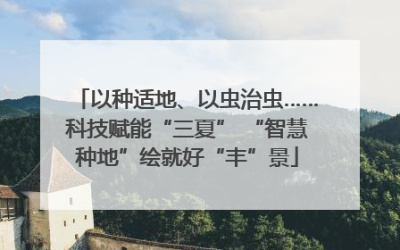 以种适地、以虫治虫……科技赋能“三夏” “智慧种地”绘就好“丰”景