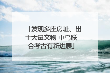 发现多座房址、出土大量文物 中乌联合考古有新进展