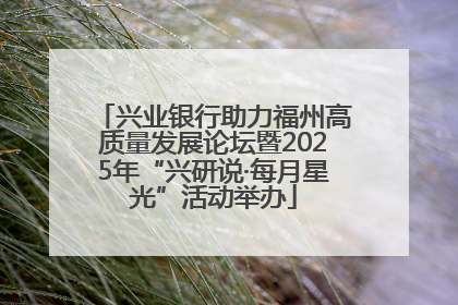 兴业银行助力福州高质量发展论坛暨2025年“兴研说·每月星光”活动举办