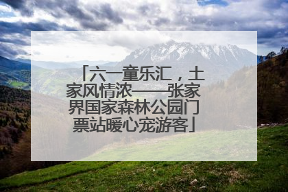六一童乐汇，土家风情浓——张家界国家森林公园门票站暖心宠游客