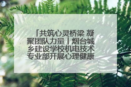 共筑心灵桥梁 凝聚团队力量丨烟台城乡建设学校机电技术专业部开展心理健康讲座及团辅活动