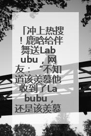 冲上热搜！鹿晗给伴舞送Labubu，网友：“不知道该羡慕他收到了Labubu，还是该羡慕鹿晗送他礼物”