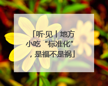 听·见丨地方小吃“标准化”，是福不是祸