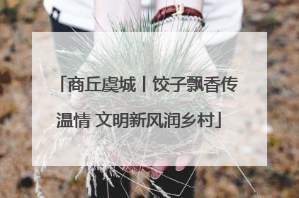 商丘虞城丨饺子飘香传温情 文明新风润乡村