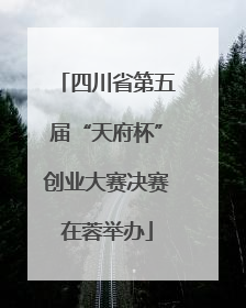 四川省第五届“天府杯”创业大赛决赛在蓉举办