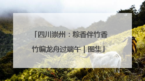 四川崇州：粽香伴竹香 竹编龙舟过端午｜图集