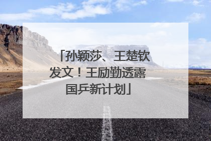 孙颖莎、王楚钦发文！王励勤透露国乒新计划