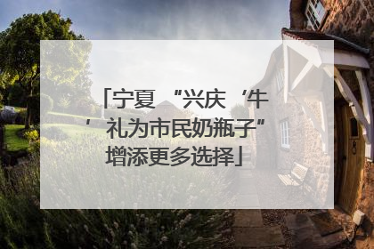 宁夏 “兴庆‘牛’礼为市民奶瓶子”增添更多选择