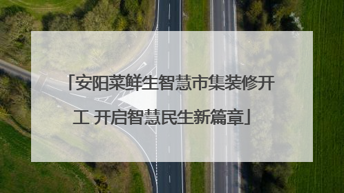 安阳菜鲜生智慧市集装修开工 开启智慧民生新篇章