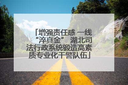 增强责任感 一线“淬真金” 湖北司法行政系统锻造高素质专业化干警队伍