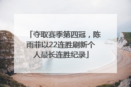 夺取赛季第四冠，陈雨菲以22连胜刷新个人最长连胜纪录
