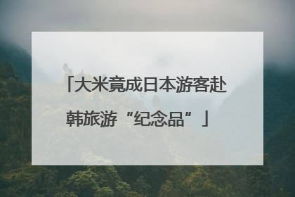 大米竟成日本游客赴韩旅游“纪念品”