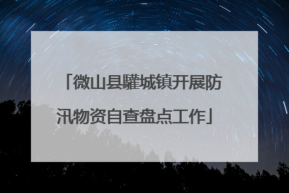 微山县驩城镇开展防汛物资自查盘点工作