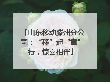 山东移动滕州分公司：“移”起“童”行，惊喜相伴