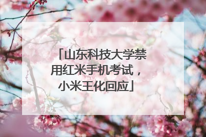 山东科技大学禁用红米手机考试，小米王化回应
