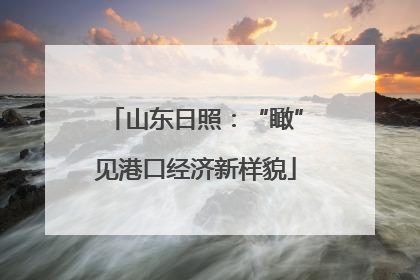 山东日照：“瞰”见港口经济新样貌