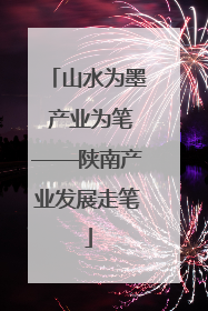 山水为墨 产业为笔——陕南产业发展走笔