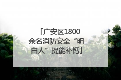 广安区1800余名消防安全“明白人”提能补钙